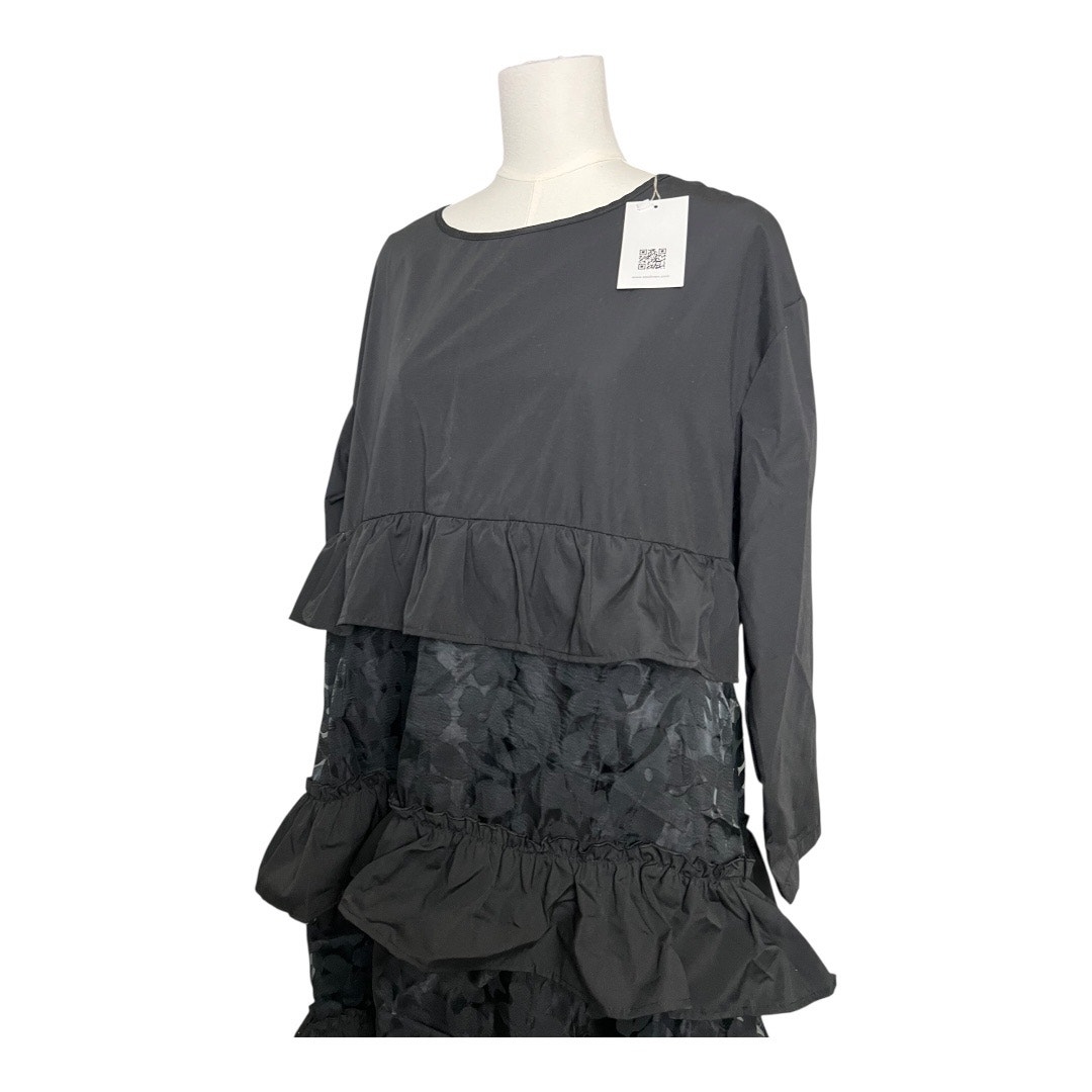 Soolinen Womens Lace Trimmed Dress L Xl Artisan Wearable Art Whimsygoth Goth — image 3 of 8